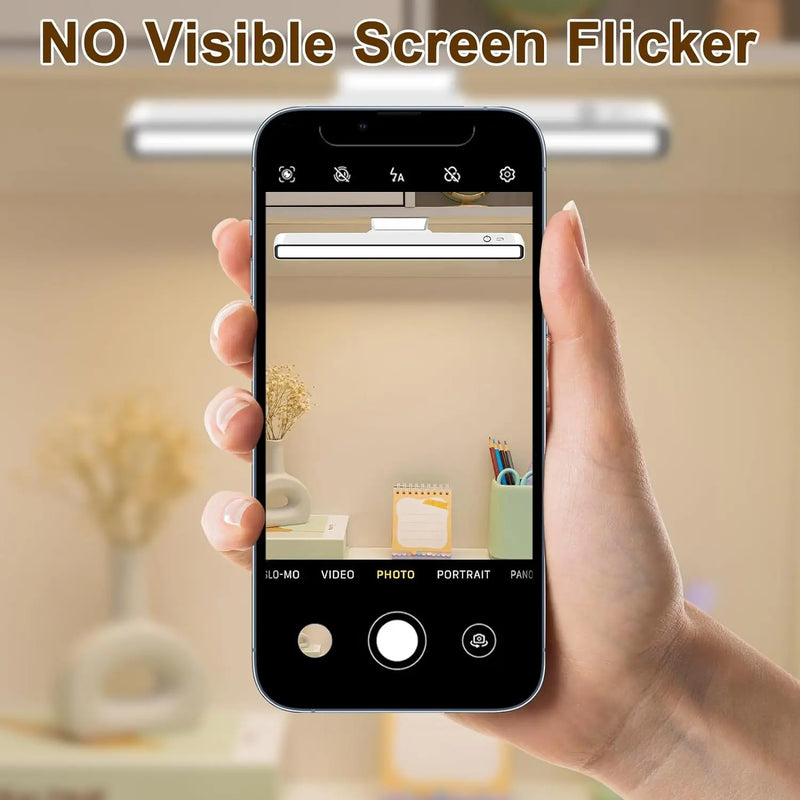 LED Desk Lamps USB Rechargeable Night Light Stepless Dimming Table Lamp Hanging Magnetic Bedroom Table Reading Learning Lighting