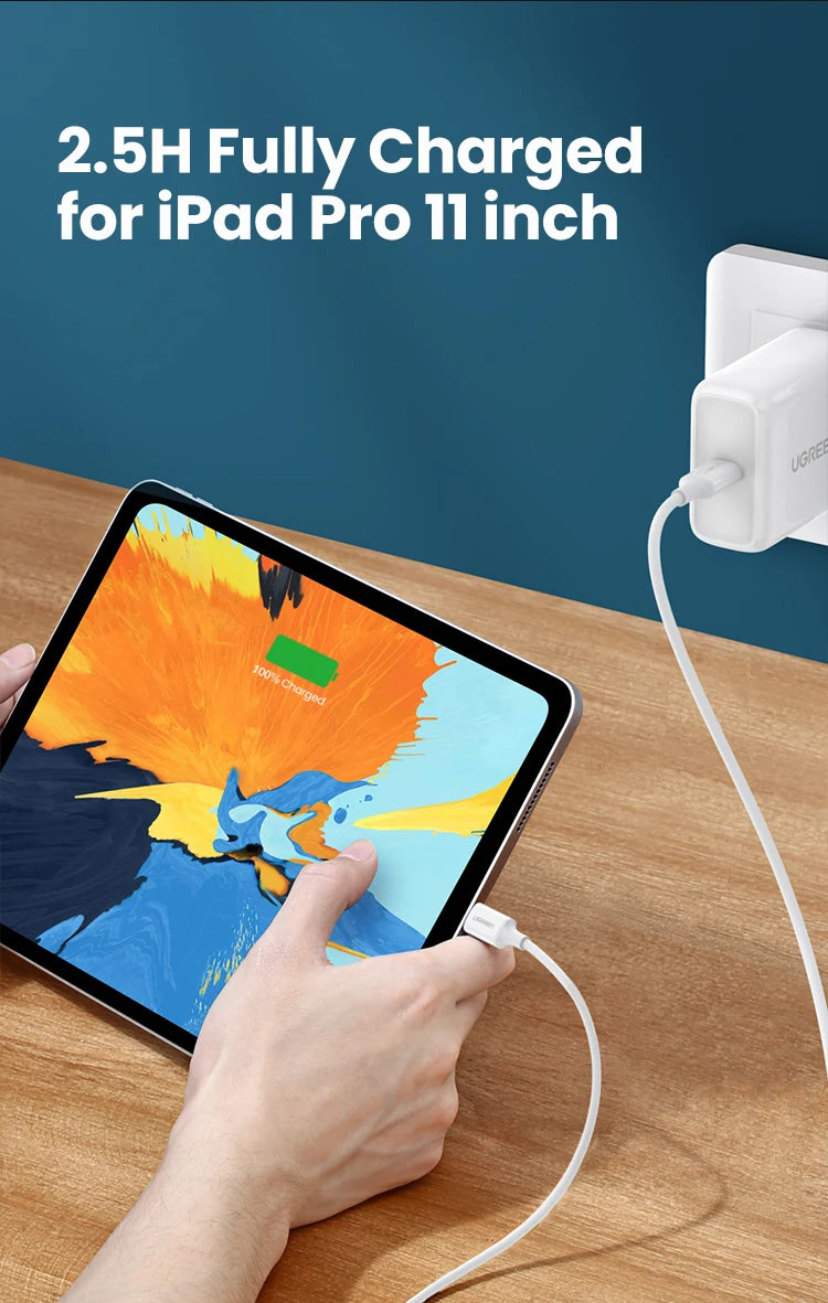 UGREEN PD60W USB-C to USB-C Cable Fast Charging for iPhone 17 Samsung S26 Xiaomi MacBook Air iPad Pro 3A Quick Charge 4.0 3.0