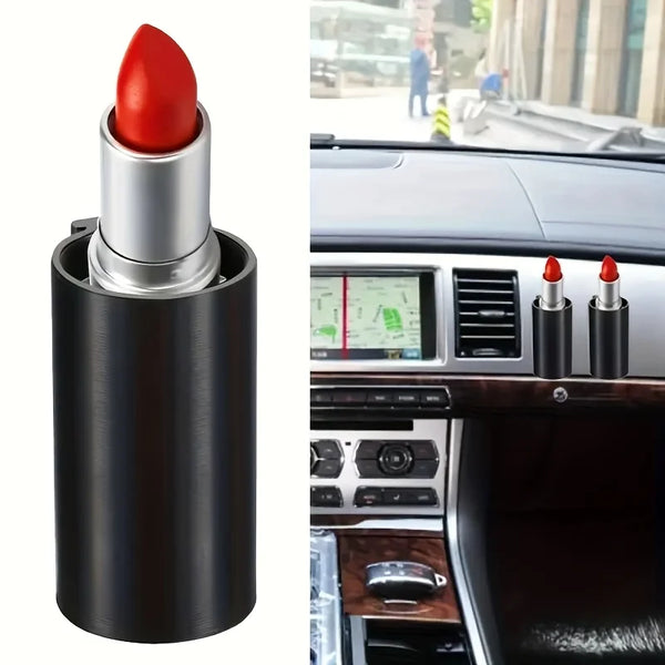 1PC Car Lipstick Holder Fit,Space-Saving Vent Side Organizer for Lipsticks,Sleek Black Design,Sturdy ConstructioTravel Essential