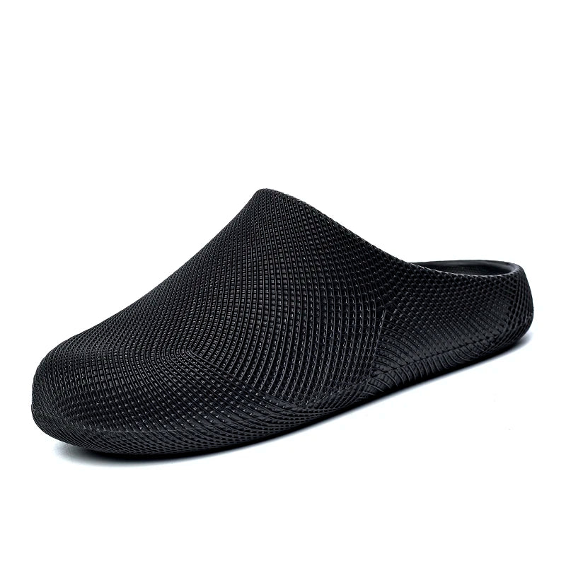 Men Women Closed Toe Slide Sandals 3D Textured EVA Platform Mules Non Slip Slides Indoor Outdoor Casual Shower Slippers