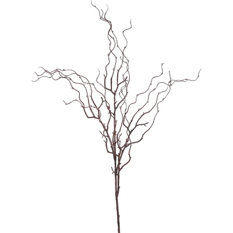 ការក្លែងធ្វើនៃផ្កា Willow និង Rattan ដែលមានសម ៤ សម្រាប់រៀបចំផ្កា គ្រឿងបន្ថែមក្នុងផ្ទះ ផ្កាក្លែងធ្វើសិប្បនិម្មិត ផ្កាទន់ដែលមានមែកឈើងាប់