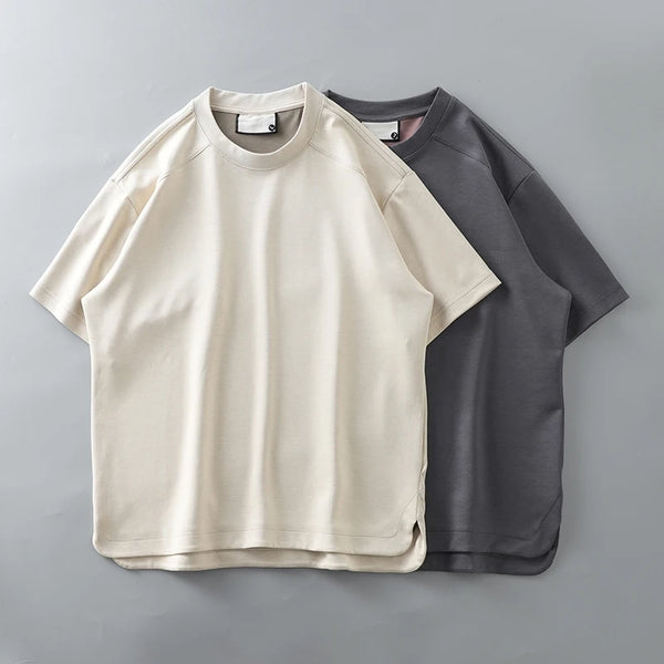 DUKEEN Modal Fabric T Shirts for Men 2025 Summer New Coolness Quick-Drying Shorts-Sleeve Tops Oversized Men's Clothing