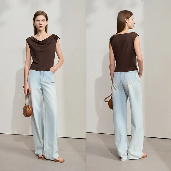 អាវយឺត Amii Minimalist Casual សម្រាប់នារី រដូវក្តៅ ឆ្នាំ២០២៥ អាវក្រៅការិយាល័យថ្មី ដៃវែង ដៃខ្លី កអាវធំ 12522154