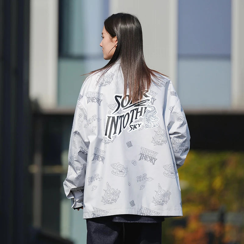 Semir Practical Jacket Fashion Printed Loose Waterproof Stain-Resistant Men Stylish Outerwear 2026 Spring