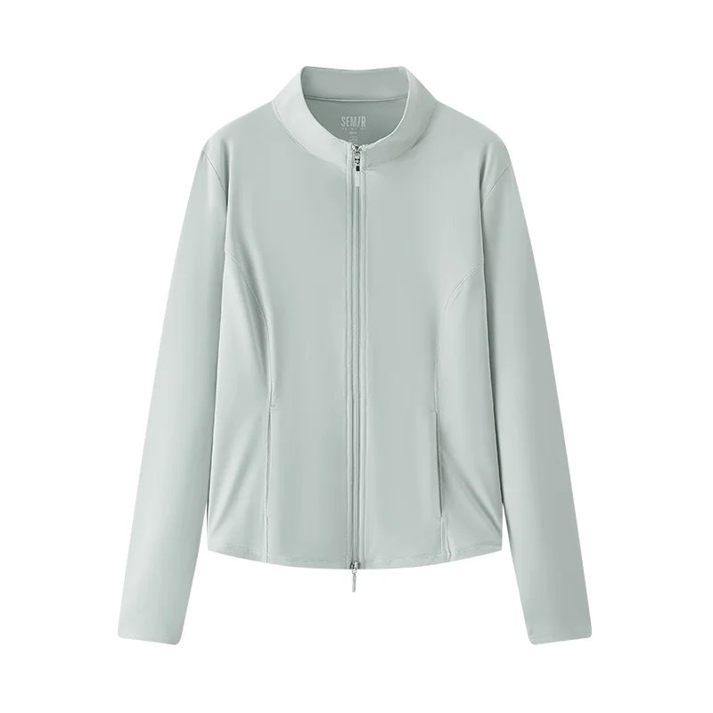 Semir Jacket Women Cropped Shoulder Fit Slim Cool Feeling 2025 New Summer Moisture Wicking Sun Protection Jacket for Outdoor