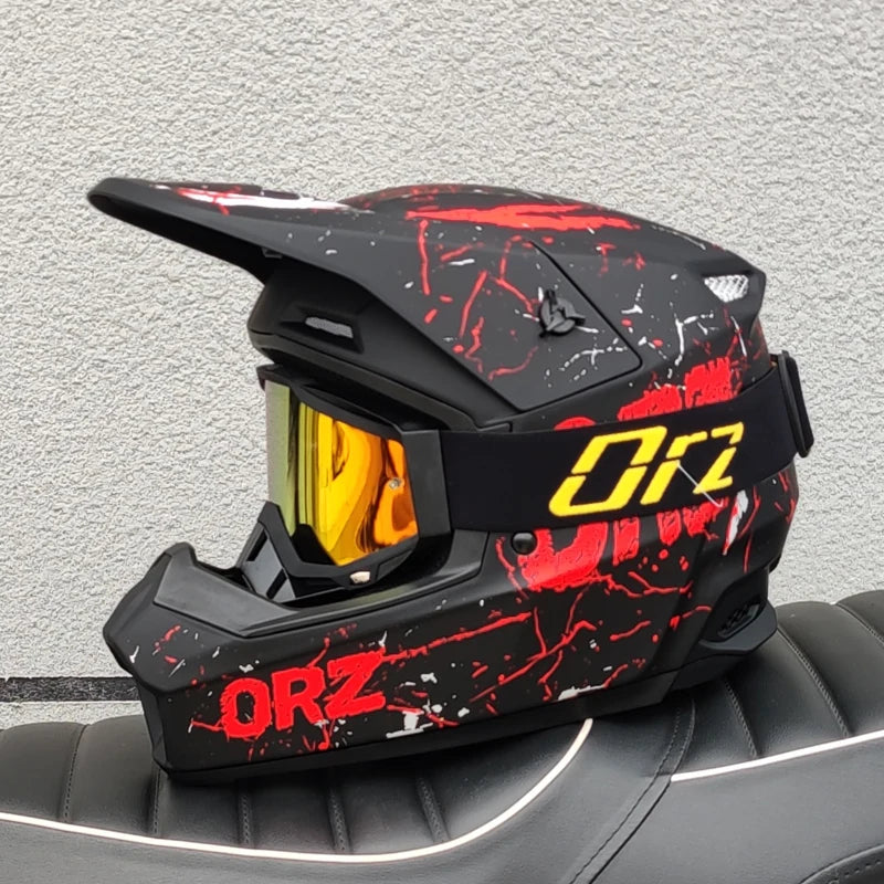 ORZ child/teenager Off Road Motorcycle Helmet Cascos para Motos ATV Mountain Bike Speed Drop DH Helmet Capacetes de Moto