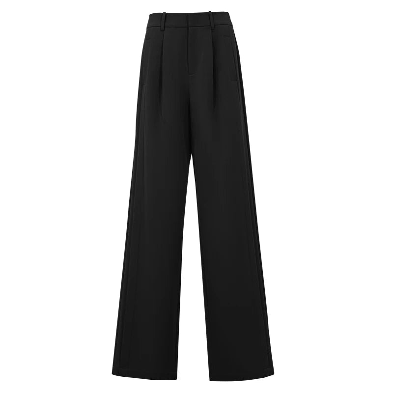 Amii Minimalist Women's Pants 2026 Summer New Solid Color Office Trousers Casual Versatile Straight Leg Pants For Women 12642084