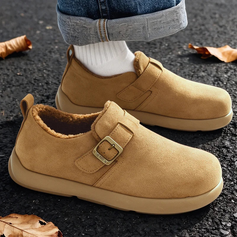 Men's high-quality casual cotton shoes winter warm and velvet fashion youth Joker outdoor walking light comfort cotton slippers