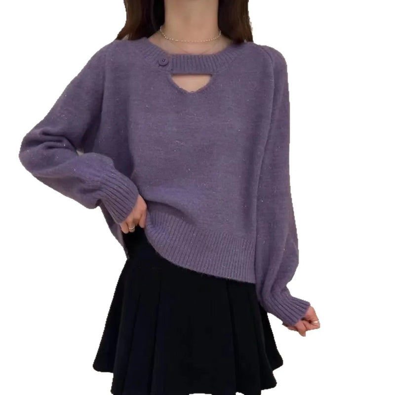 Spring Autumn 2026 New Bottom Knitted Sweater Fashionable Knitwear Top Woman Pullover Jumper Shirt Ladies Tops Pull Femme