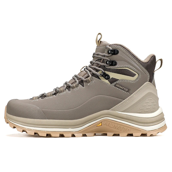 HUMTTO Non-slip Hiking Shoes Genuine Leather Outdoor Men's Sports Shoes Winter Safety Sneakers for Men Breathable Trekking Boots