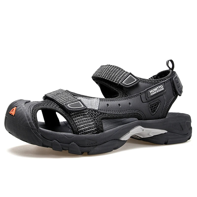 HUMTTO Summer Sandals Breathable Hiking Shoes for Men Outdoor Water Beach Mens Sandals Camping Fishing Climbing Aqua Sneaker Man