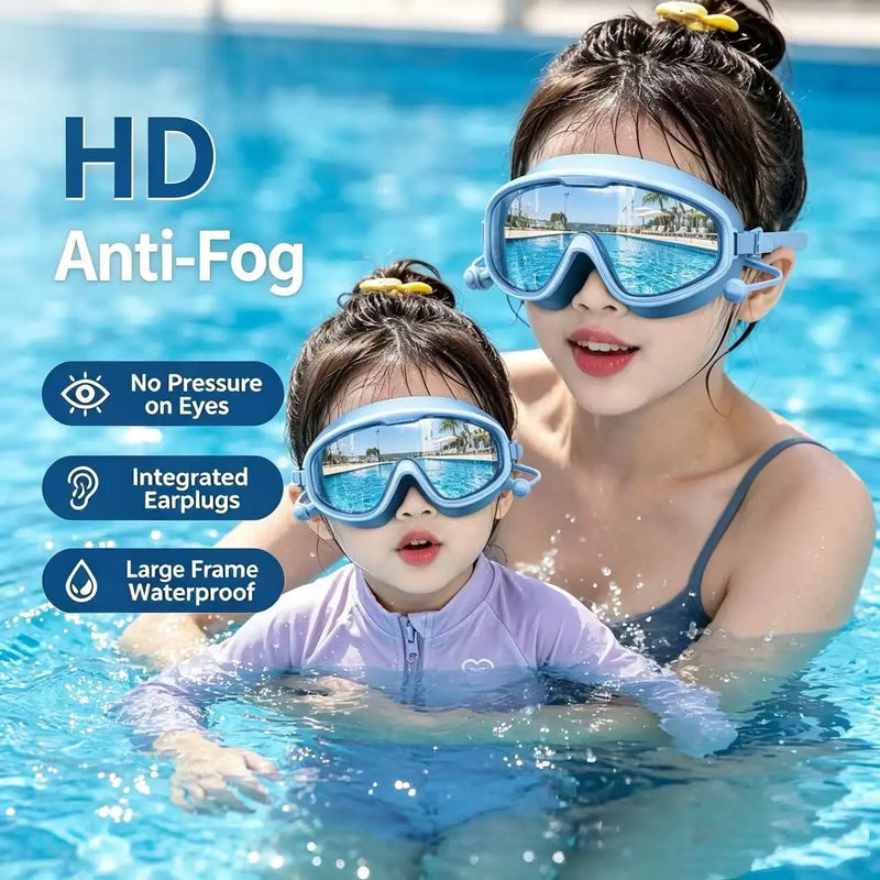 Universal Large Frame Swimming Goggles for Men And Women Anti Fog High Definition Drifting Swim Goggles