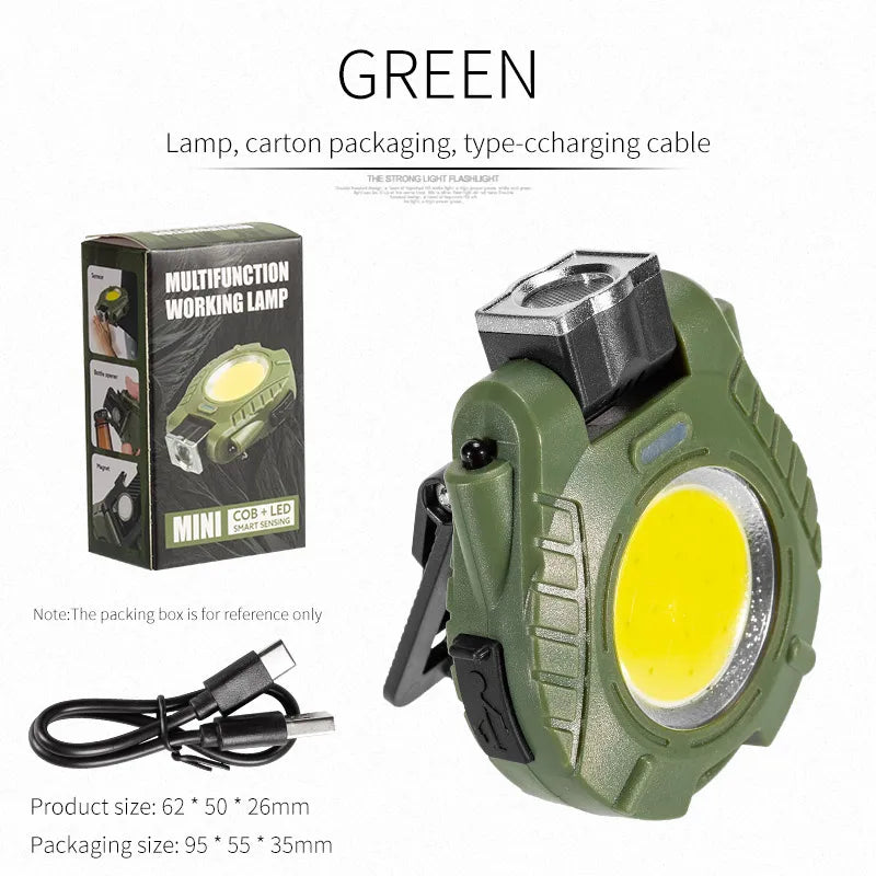 ភ្លើង LED ខ្នាតតូចសម្រាប់ការងារ ពិលចល័ត ហោប៉ៅ សោរ ដែលអាចសាកបានតាម USB សម្រាប់ការបោះតង់ក្រៅផ្ទះ ដោយប្រើ Corkscrew តូច