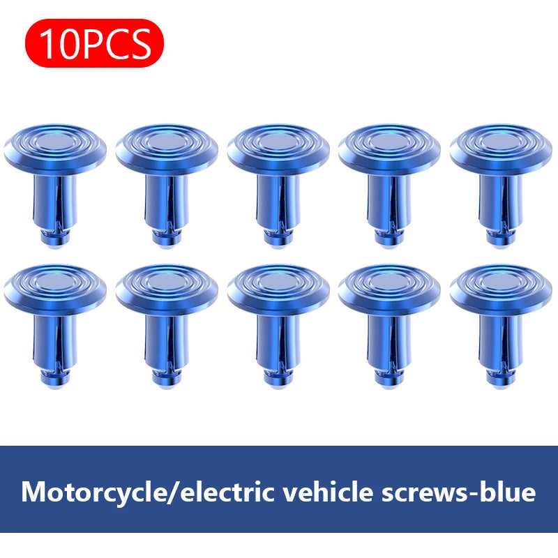 SEAMETAL 5/10PCS 6mm Motorcycle Expansion Buckle Aluminum Alloy Electric Vehicle Screw Nuts for Replacing Shell Buckle Accessory