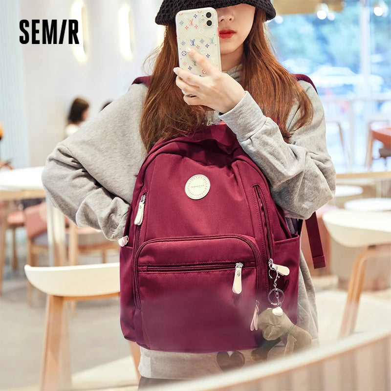 Semir Lightweight Bag Backpack Unisex 2025 Neutral Trendy College HighSchool Travel Casual Durable