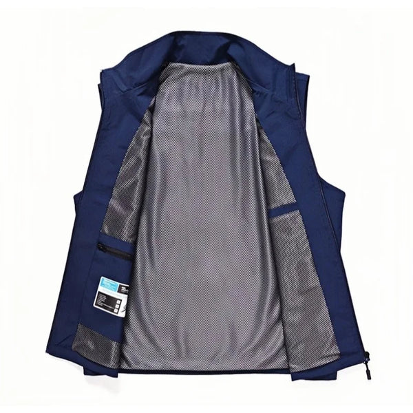 Hiking Fishing Vest Men Waterproof Windproof Sleeveless Running Jacket Motorcycle Outdoor Waterproof Biker Vest Men Clothing