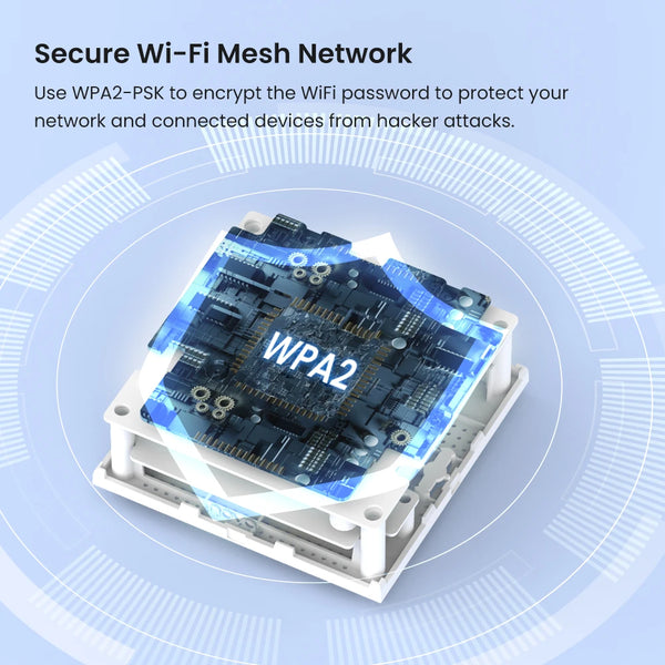 រ៉ោតទ័រ Tenda MW6 AC1200 Mesh WiFi Router 2.4&5GHz Gigabit Router Tenda Mesh Router ឧបករណ៍ពង្រីក WiFi Dual Band រហូតដល់ 300m² គ្របដណ្តប់