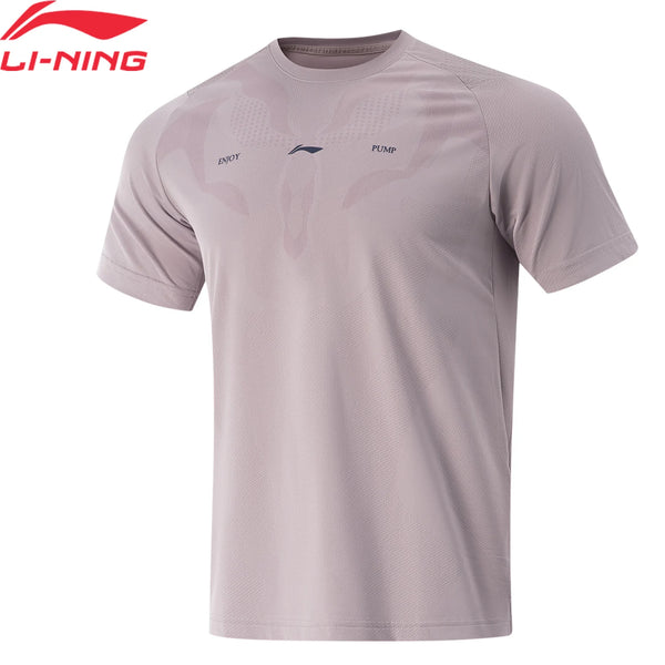 អាវយឺតហ្វឹកហាត់បុរស Li-Ning AT DRY ULTRA 89% Polyester 11% Elastane ទំហំធម្មតា មានខ្យល់ចេញចូលបានល្អ អាវយឺតកីឡា LiNing ATSV125