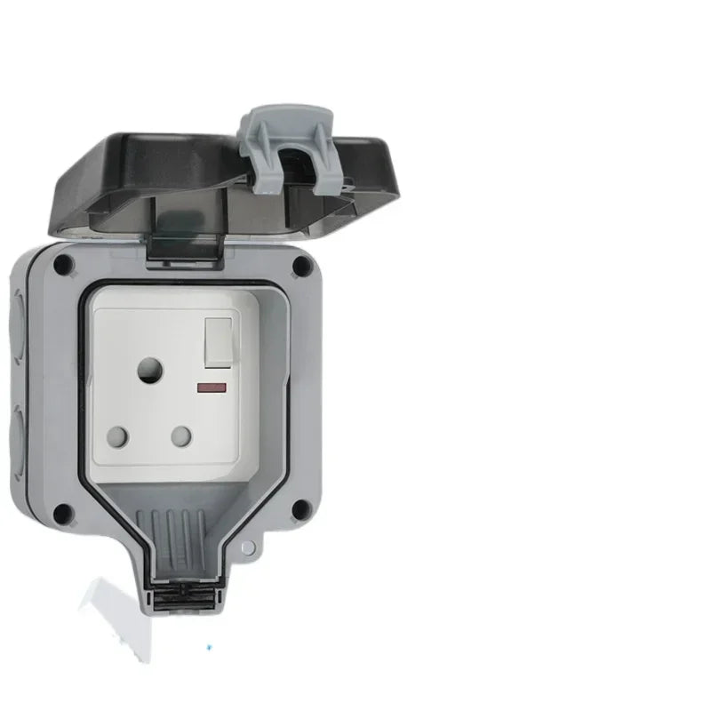 IP66 rainproof charging EU socket rainproof splashproof outdoor international universal power socket,South Africa 15A socket