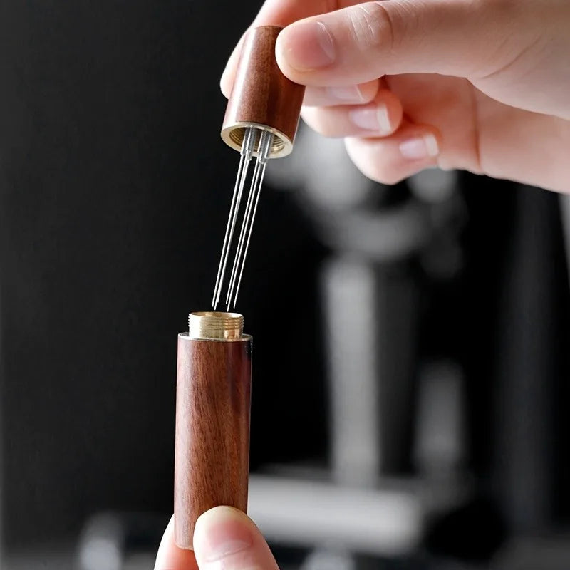 1pc Stainless Steel Coffee Powder Tamper Espresso Powder Stirrer Distributor Leveler Tools Cafe Stirring Barista Accessories.