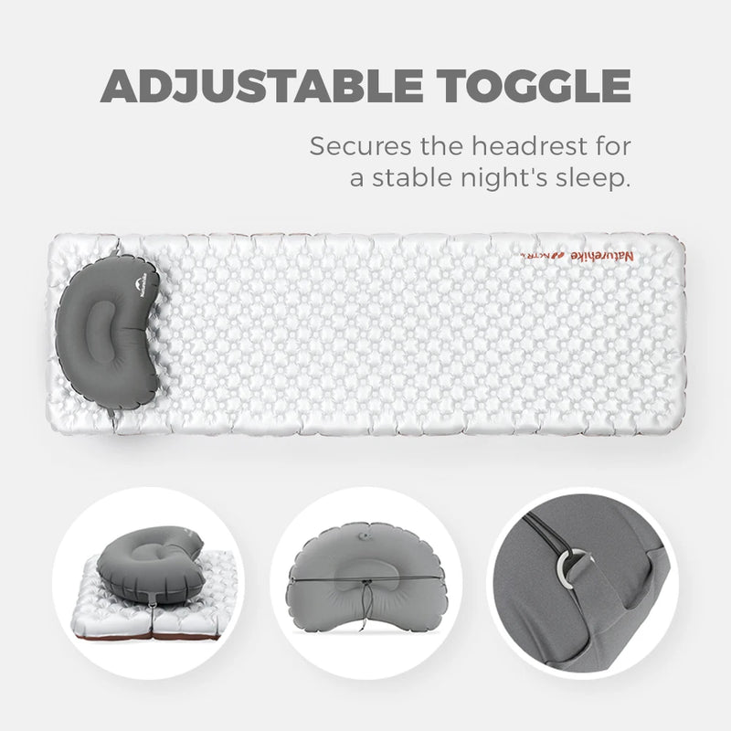 Naturehike 2026 New Good 70g Ultra-Lightweight TPU Portable Inflatable Pillow  for Outdoor Camping Picnics and Office Naps