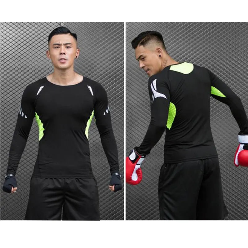 2026 NEW Men's Winter Thermal Underwear Set Fleece Compression Long Johns Sports Base Layer for Fitness Athletic Wear