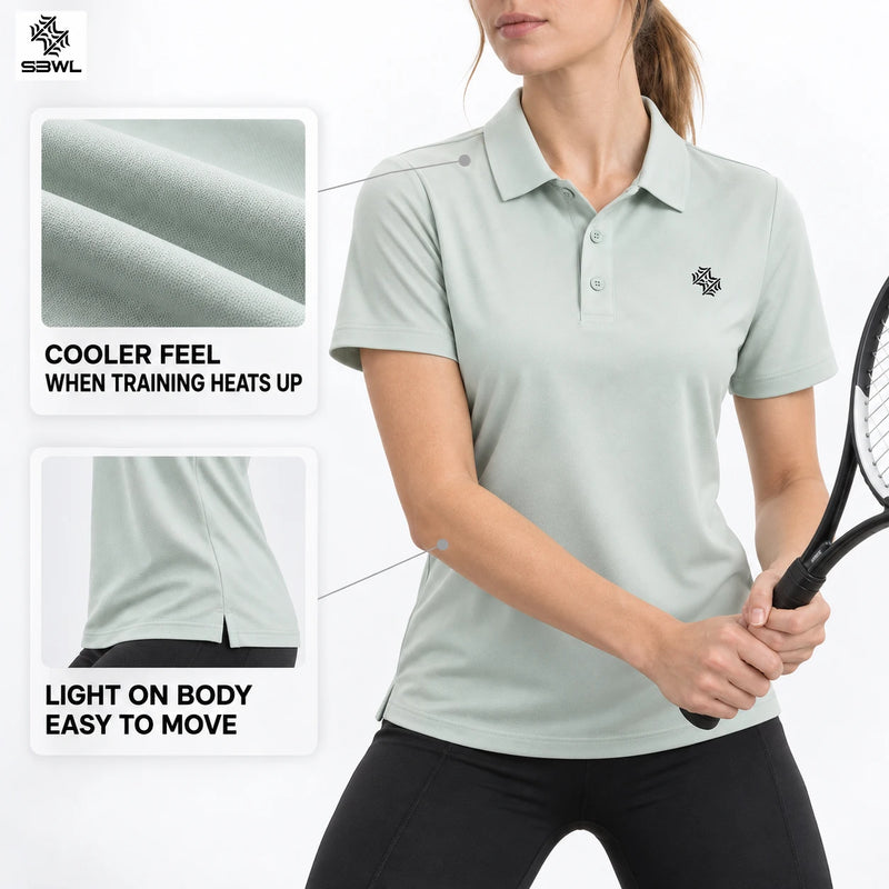 SBWL Woman's Tees New Outdoor Running Fitness Quick Dry Sports T-Shirt High Quality Light Casual Short Sleeve Gym Tennis Tops