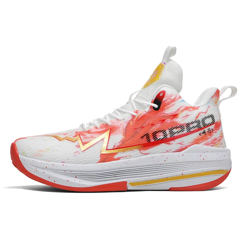 Unisex Basketball Shoes Breathable Mesh Outdoor Sports Competitions Running Shoes Spring Cushioning Rebound Basketball Boots