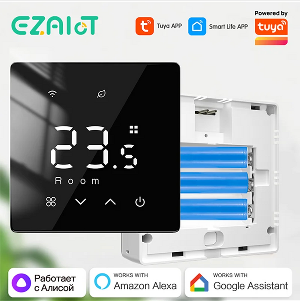 Smart WiFi Zigbee Thermostat for Gas Boiler Heating Battery-Powered Tuya Wireless Temperature Controller Voice Alexa Google Home