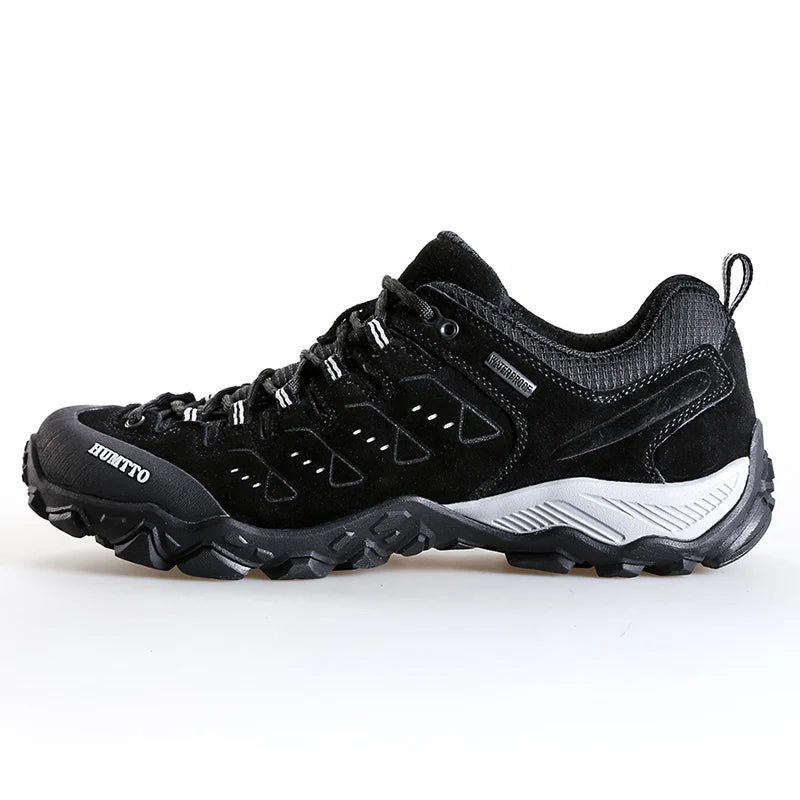 HUMTTO Trekking Shoes for Men Waterproof Climbing Hiking Shoes Mens Sports Luxury Designer Outdoor Leather Safety Sneakers Man
