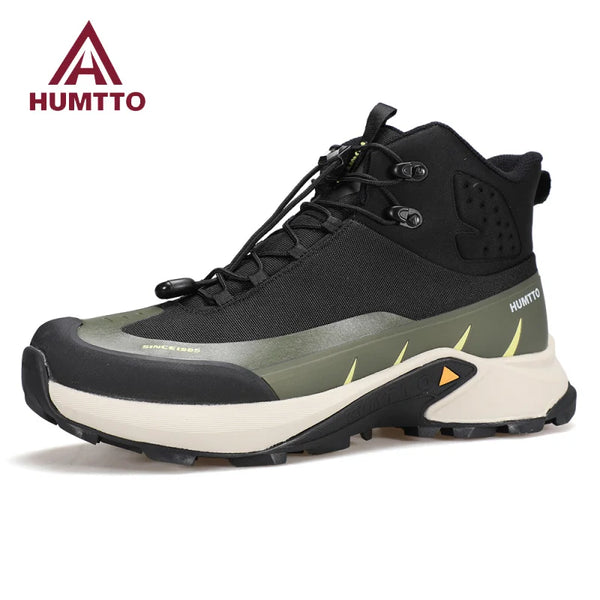 HUMTTO Hiking Shoes for Men Breathable Boots Man Outdoor Trekking Trainers Winter Men's Sports Shoes Rubber Safety Work Sneakers