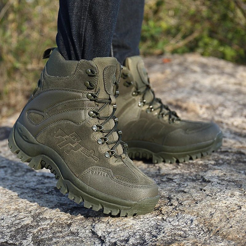 Men's outdoor combat boots four seasons breathable light anti slip hiking jungle professional protective tactics training boots