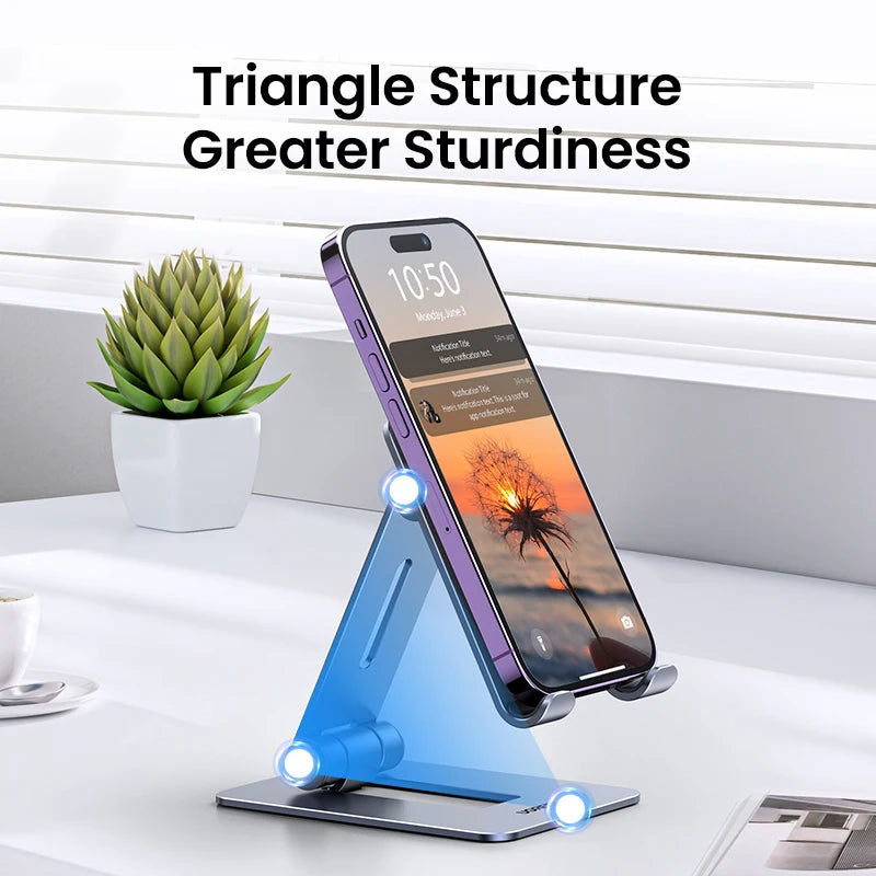 【New】UGREEN Phone Holder Stand Aluminum Mobile Phone Stand For iPhone 16 15 14 Pro Xiaomi Samsung Portable Phone Tablet Holder