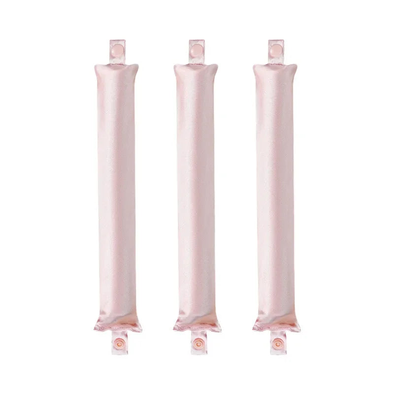 Hatless curling iron; heatless curling rod; night soft curls, heatless curling tube, satin curling rod head，Lady's hair curlers