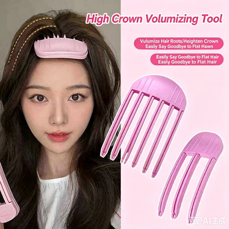 Hair Root Volumizing Comb Clip, High Crown Fluffy Hairstyle Styling Tool, No Crease Hair Lift Insert Pins For Women Flat Hair