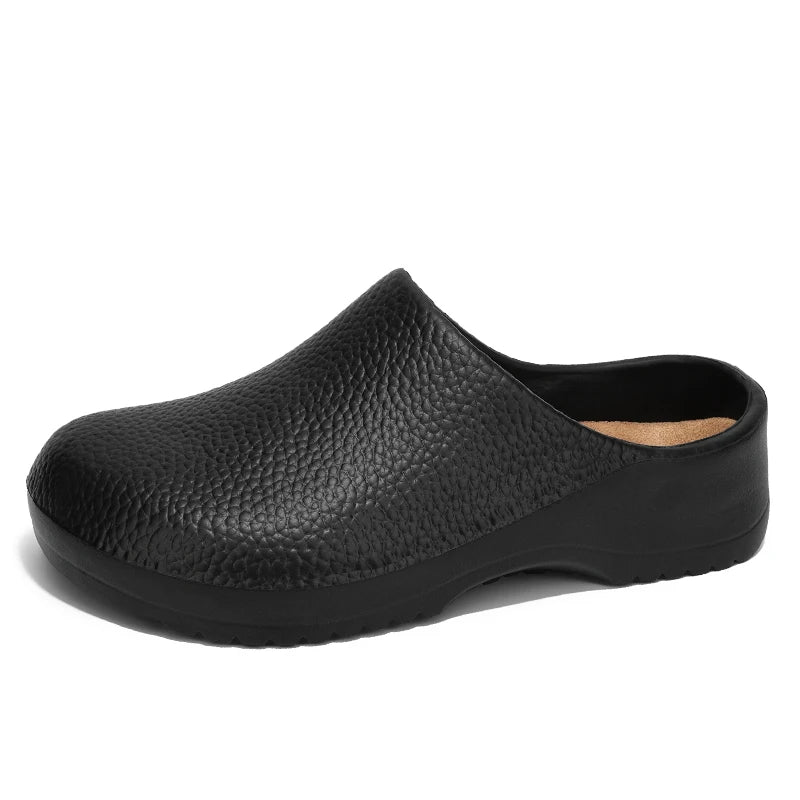 Hotel kitchen non-slip oil-resistant Chef's shoes Casual flat work safe Men's shoes Breathable comfort couple plus size slippers