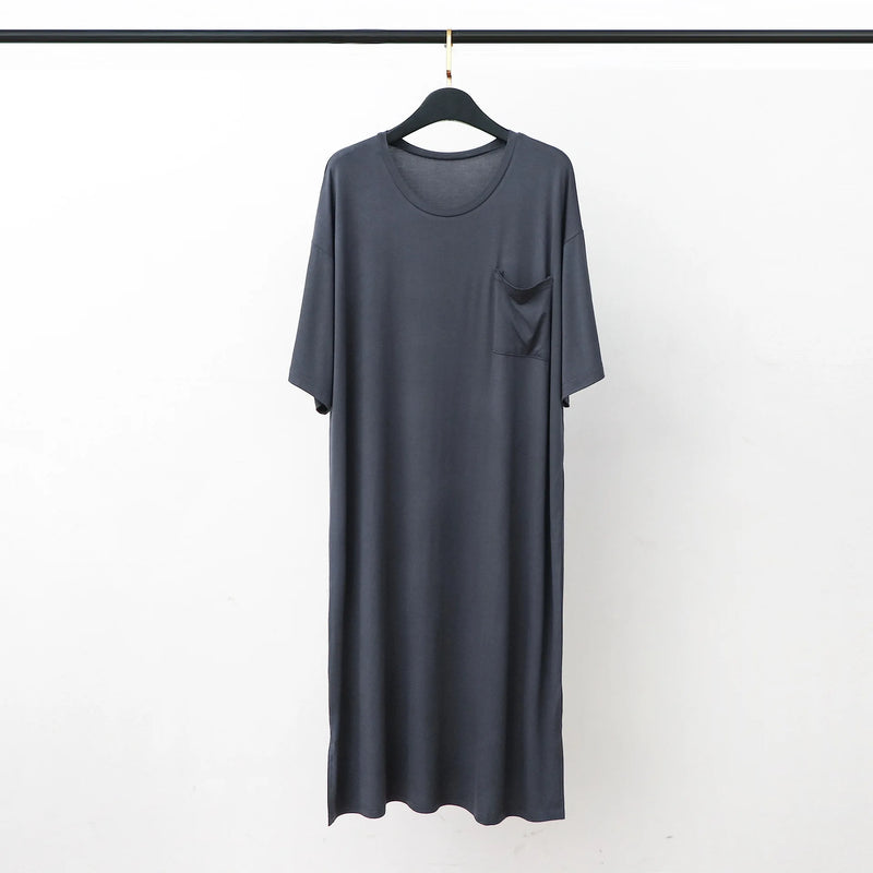 Plus Size Women's Nightgowns Loose Short Sleeve Nightwear Summer Night Dress Female Modal Comfortable Sleepwear Nightshirt 3XL