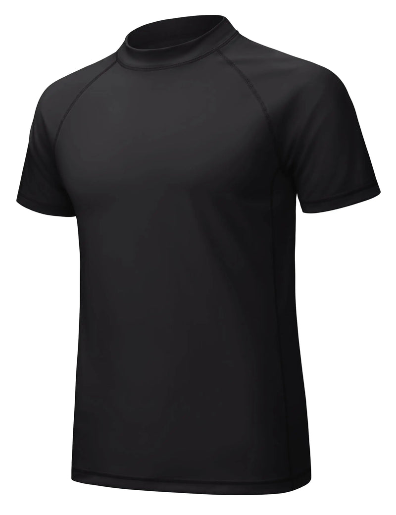 TACVASEN Men's Summer UPF 50+ Swim Water Rash Guard Shirts Quick Dry Fishing Stretch Lightweight Outdoor Running Short Shirts