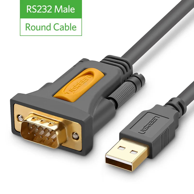 Ugreen USB to RS232 COM Port Serial PDA 9 DB9 Pin Cable Adapter Prolific pl2303 for Windows 7 8.1 XP Vista Mac OS USB RS232 COM