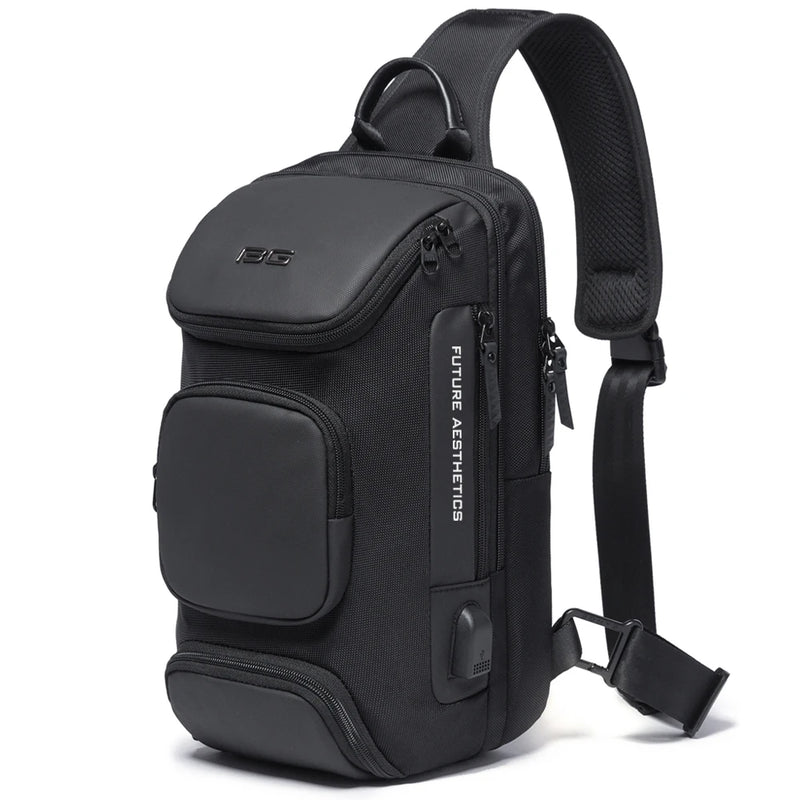 BANGE Anti-theft New Multifunction Crossbody Bag for Men Shoulder Messenger Bags Male Waterproof Short Trip Chest Bag Pack