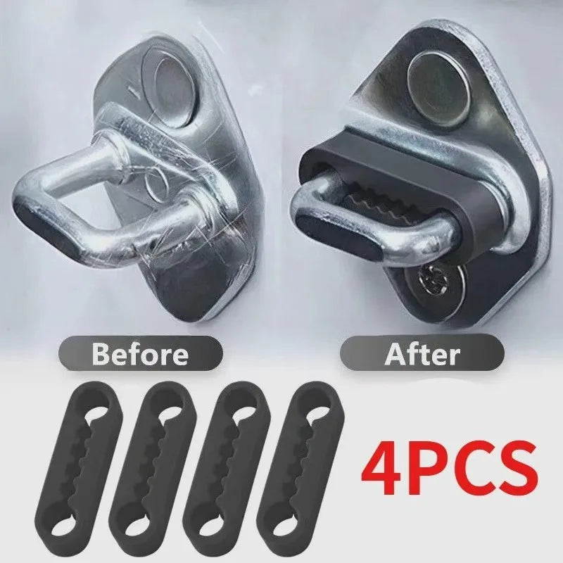 Car Door Shock-Absorbing Pad, Silicone Pad, Door Lock Buckle Protective Cover, Protective Pad, Door Closing Anti-Collision Strip