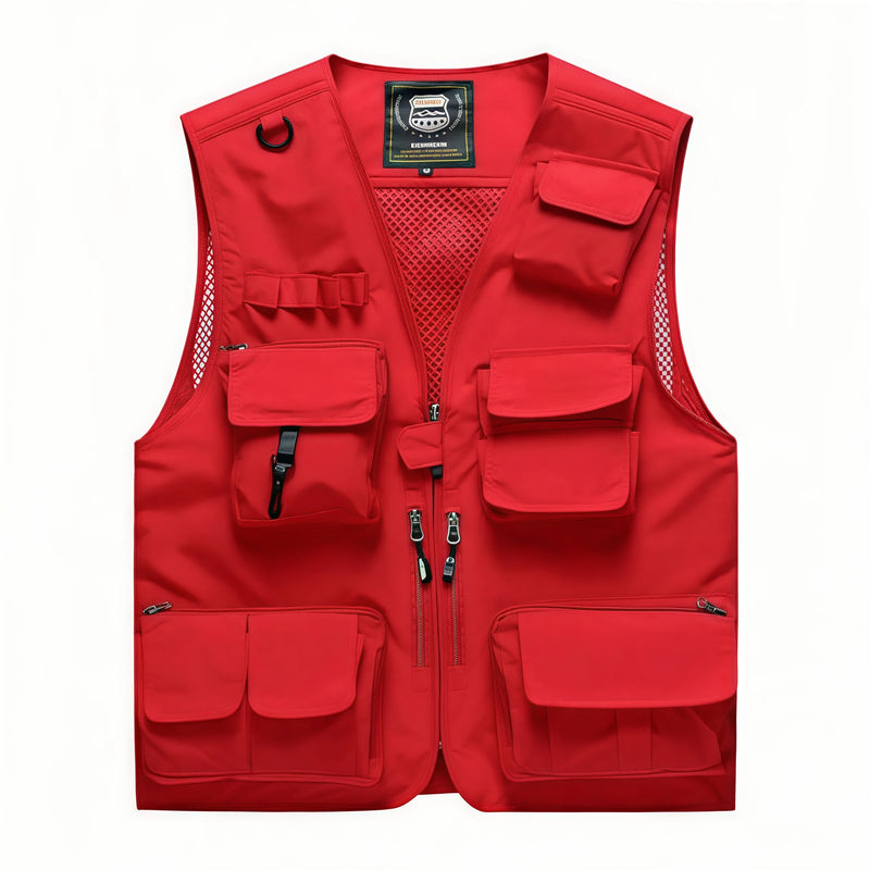 7XL New 15 Colors Multi-Pocket Breathable Outdoor Vest Custom Logo Vest Photography Workwear Vest Summer Reversible