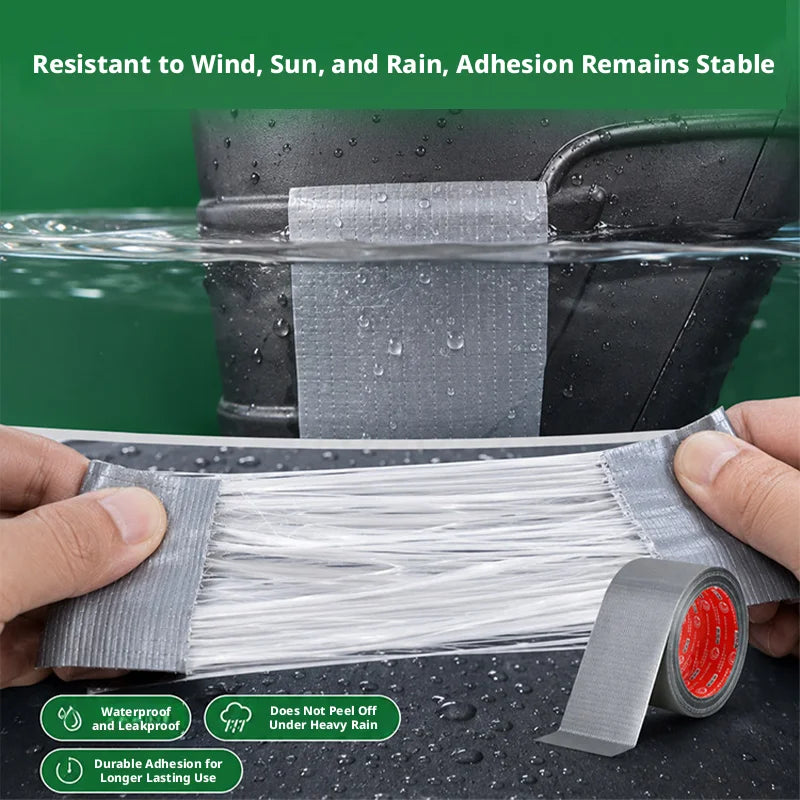 SEAMETAL Waterproof Duct Tape Self‑Adhesive Repair Sticker Fiberglass Reinforced Tapes for Electric Vehicle Motorcycle Shell