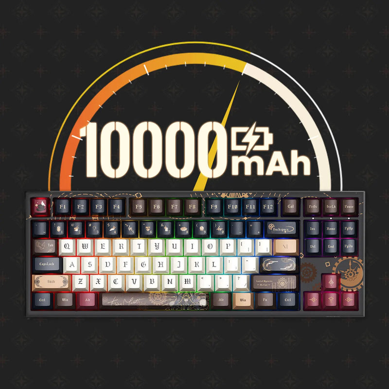 Akko 5087 V5 Mechanical Keyboard TKL 88 Keys Per-Key Flex-Cut Hot-swappable ARGB 8K Polling Rate Wireless Custom Gaming Keyboard