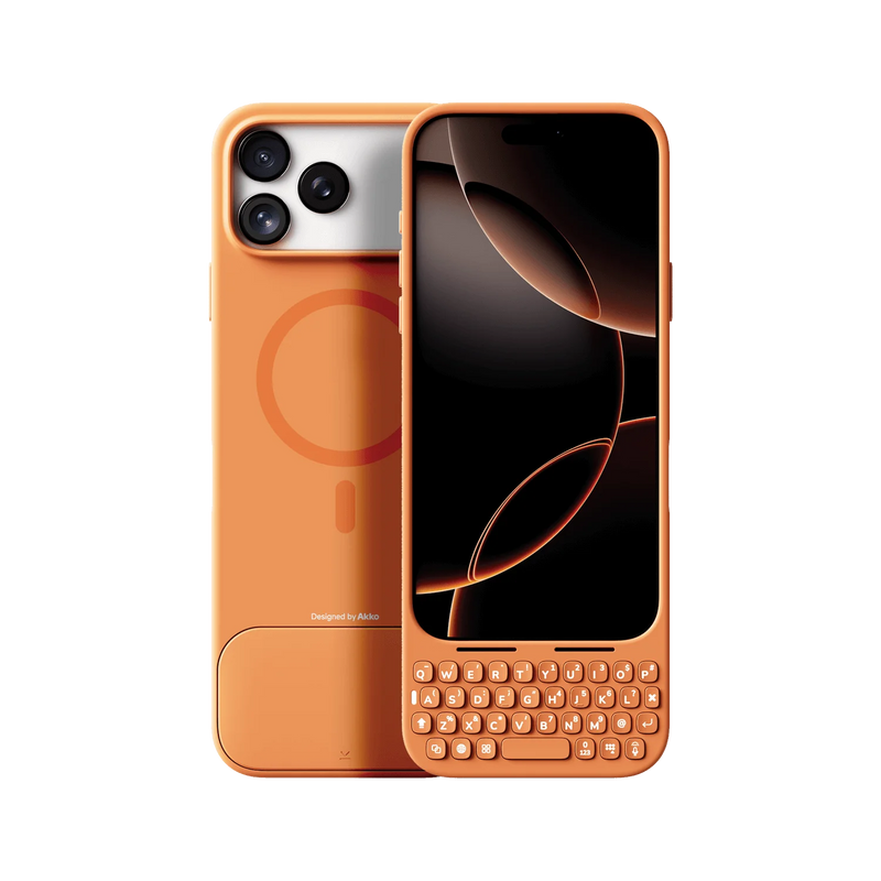 Akko MetaKey Phone case With Keyboard 37 keys Mini Phone Keyboard PU TPU with Magnetic Support For iPhone 16 Pro Max 17 Pro Max