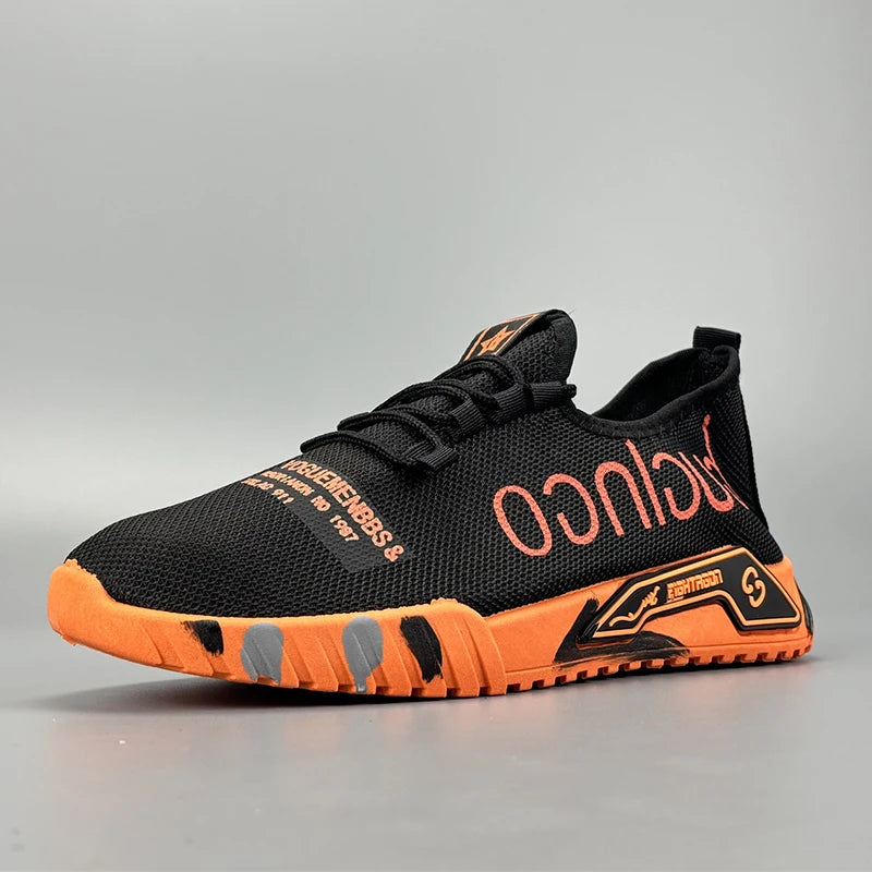 Men's lightweight sports shoes summer new breathable mesh versatile men's shoes anti slip soft sole running shoes men's sneakers