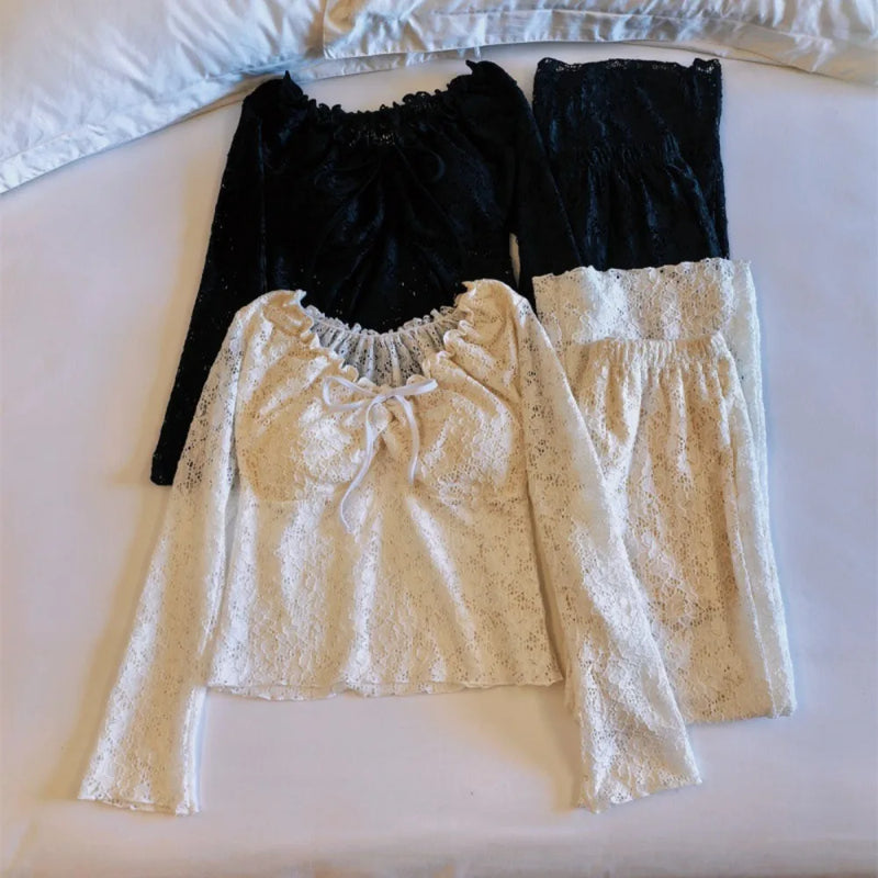 New Chest Pad Sleepwear Women's Home Clothes Spring Autumn Long Sleeve 2 Pieces Set for Woman Nightwear Homewear Loungewear