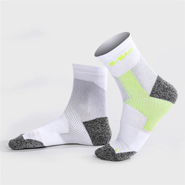 WRELS 1/2/3 Pairs Ankle Socks Cushioned Compression Athletic Socks Men Women Moisture Wicking Anti Odor Gym Travel Running Socks
