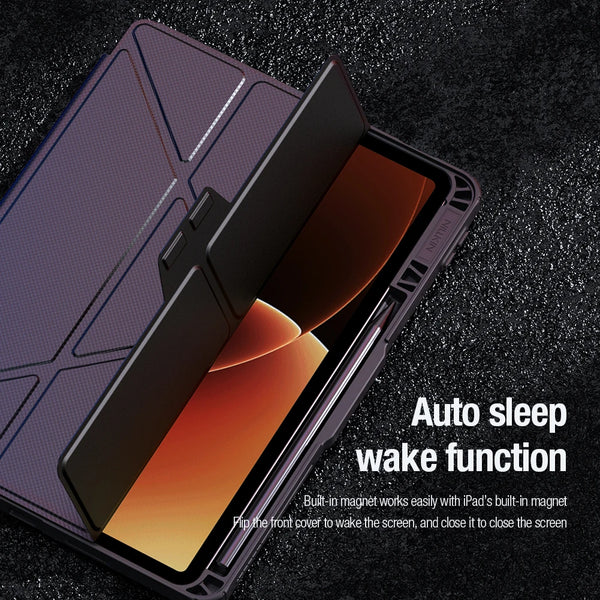 NILLKIN For Xiaomi Pad 8 Pro Magnetic Case For Xiaomi Pad 8 Case Multi-angle Folding Camera Protection Cover With Pencil Holder