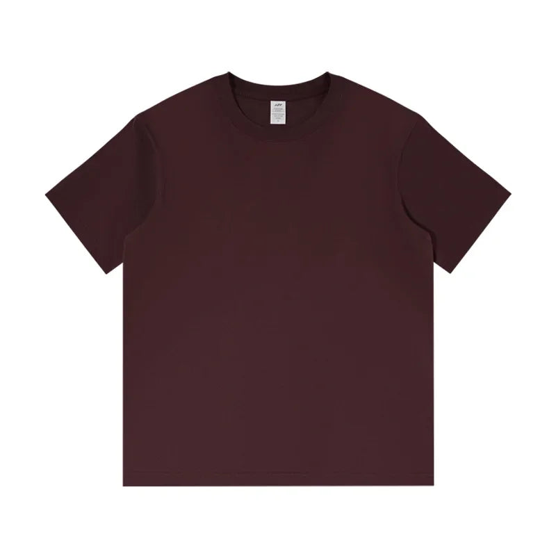 DUKEEN 8.1Oz 230gsm Men's Pure Cotton T Shirts 2025 Summer New Oversizes Solid Color T-Shirts for Men and Women Customizable